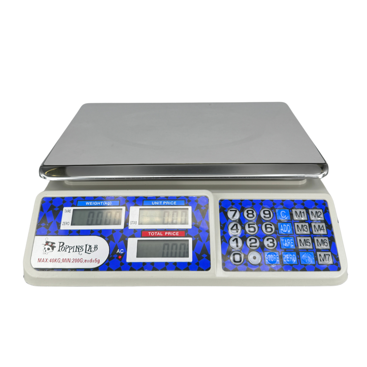 Báscula Digital Poppins Lab 200g–40kg
